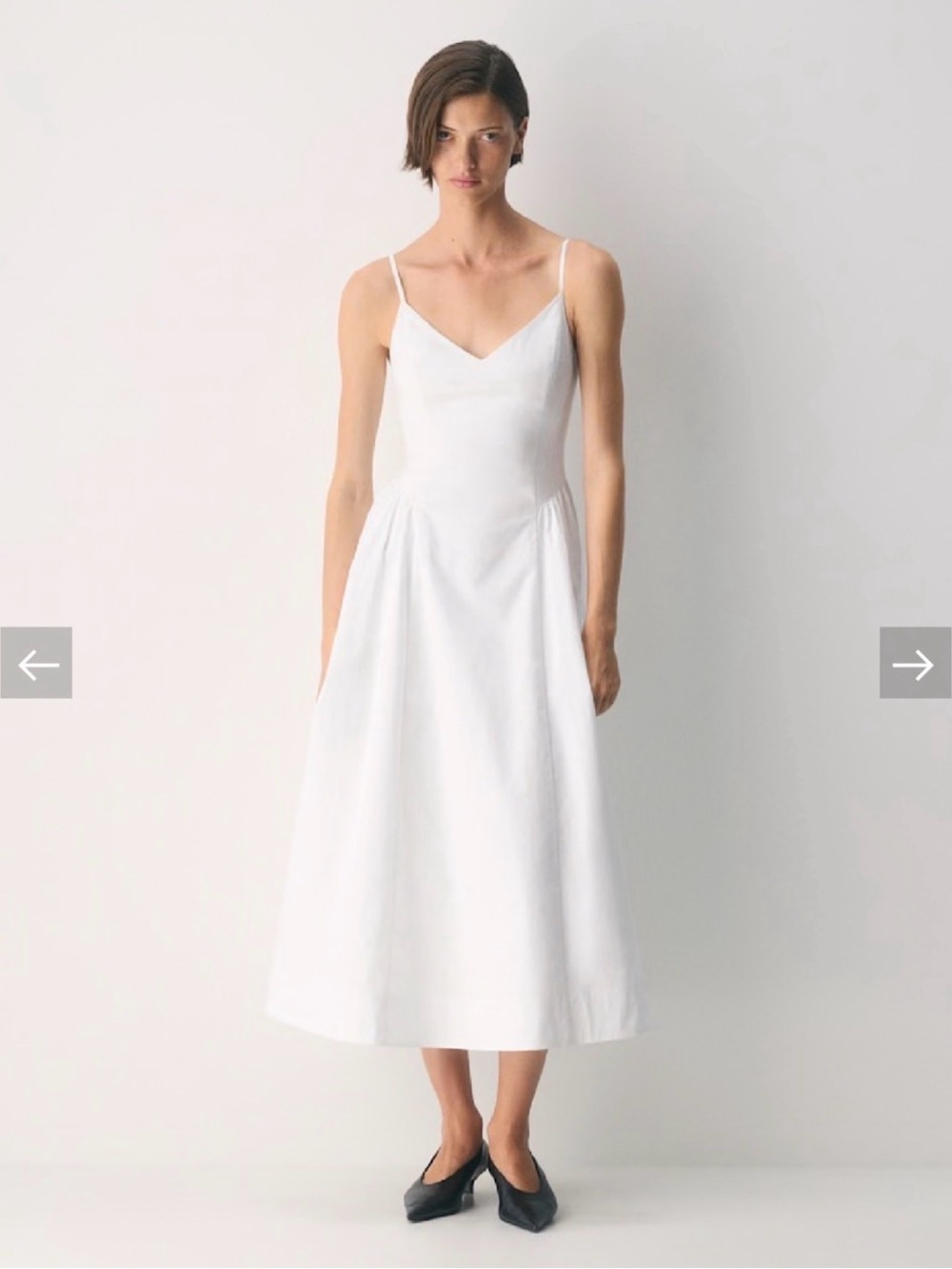 Technique poplin dress